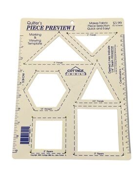 Cottage Mills Quilter's Piece Preview I Template